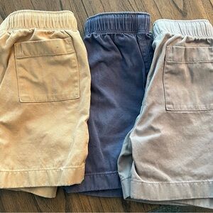 Crewcuts Kids Elastic Waist Shorts - Beige, Navy, Gray